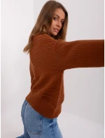 Sweter AT SW model 18895614 brązowy - FPrice Sweter AT SW model 18895614 brązowy - FPrice