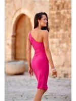 Dámské večerní šaty model 19672745 růžové - Roco Fashion