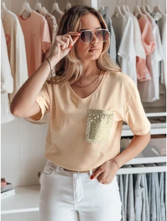 Dámské tričko peach Dstreet model 21976602 - FashionStreet