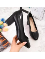 Černé lodičky W s ozdobným model 20709526 - SERGIO LEONE Černé lodičky W s ozdobným model 20709526 - SERGIO LEONE