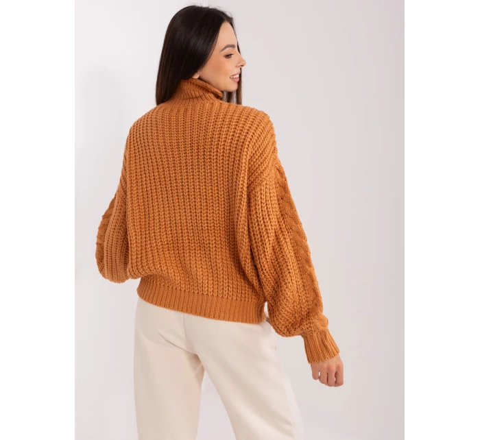 Sweter AT SW model 18909236 jasny brązowy - FPrice