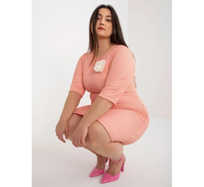 LK SK 506721 šaty.69 broskýň