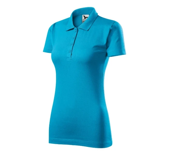 Single J. dámske polo tričko tyrkysové Single J. dámske polo tričko tyrkysové