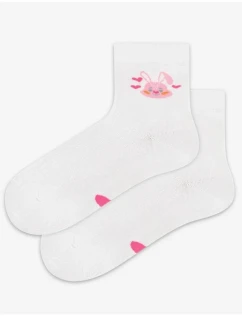 TENKÉ PONOŽKY FARBA 2-6 ROKOV DIEVČATÁ BIELA 21-23