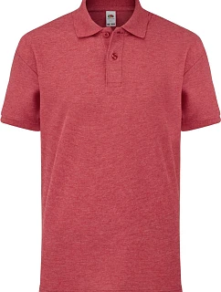 Kids 65/35 Polo Dětské piqué polo model 22419865 vintage heather red - Fruit of the Loom