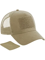 Beechfield B 641 5-panelová čiapka s kšiltom „Removable Patch Trucker“ 53.0641 púštna piesková Beechfield B 641 5-panelová čiapka s kšiltom „Removable Patch Trucker“ 53.0641 púštna piesková
