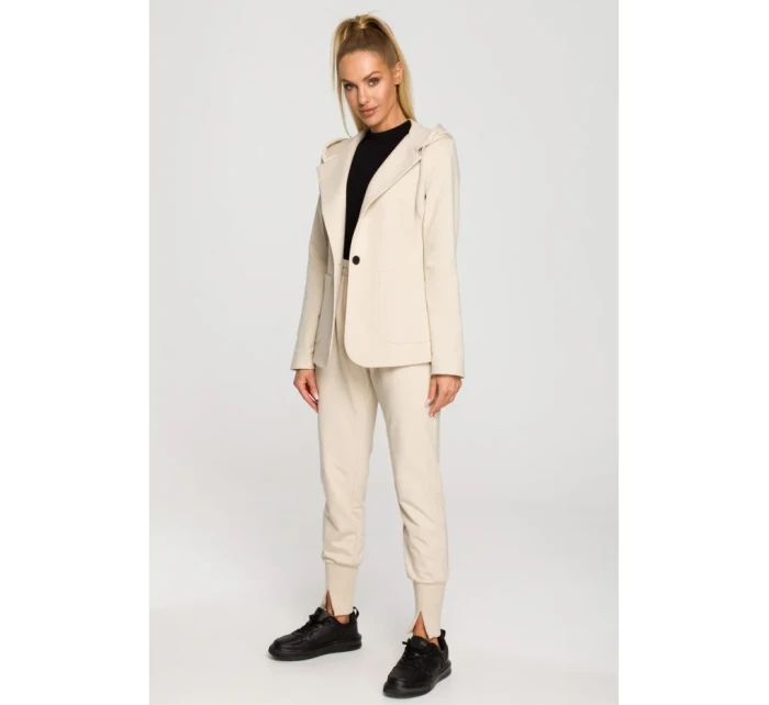 Blejzr s kapucí a jedním knoflíkem model 18004245 - Moe Blejzr s kapucí a jedním knoflíkem model 18004245 - Moe