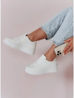 Dámske tenisky na platforme WALK ME UP white FashionStreet ZY0926