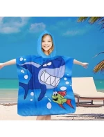 PončoBavlnené svetové detské plážové pončo s kapucňou 60x60 PončoBavlnené svetové detské plážové pončo s kapucňou 60x60
