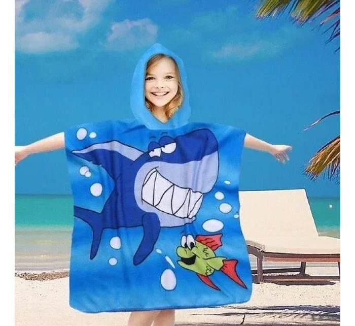 PončoBavlnené svetové detské plážové pončo s kapucňou 60x60 PončoBavlnené svetové detské plážové pončo s kapucňou 60x60