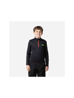 ROSSIGNOL Boy Hero 1/2 Zip Warm Stretch Hoodie Black