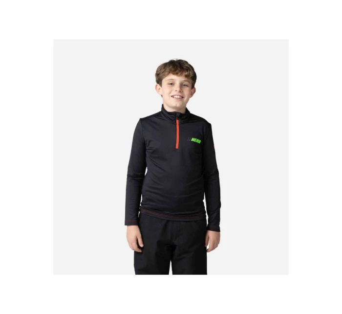 ROSSIGNOL Boy Hero 1/2 Zip Warm Stretch Hoodie Black