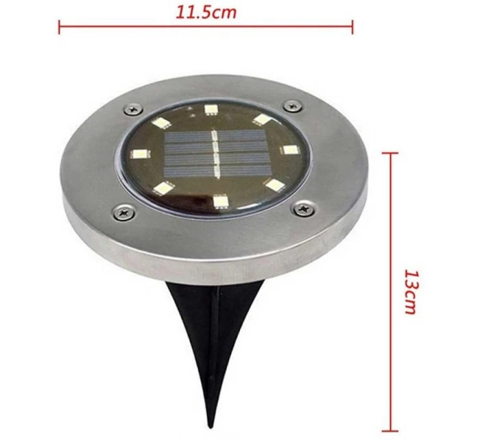 SOLÁRNA LAMPA 8 LED SMD PRE PRELOMENIE KPL.4PCS