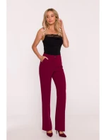 Kalhoty s  bordó model 21319171 - STYLOVE