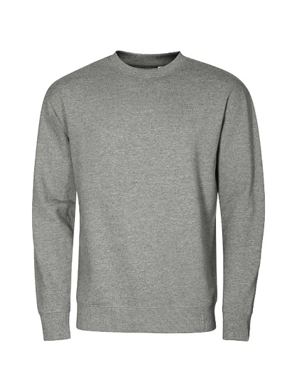 Crew mikina unisex tmavě šedý melír