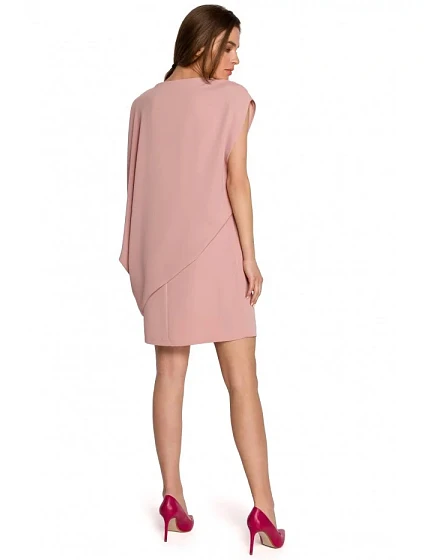 Dámské šaty model 20146237 Pudr růžová Stylové - STYLOVE