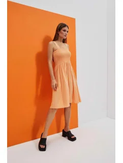 Dámske šaty SU-4038 peach - FPrice