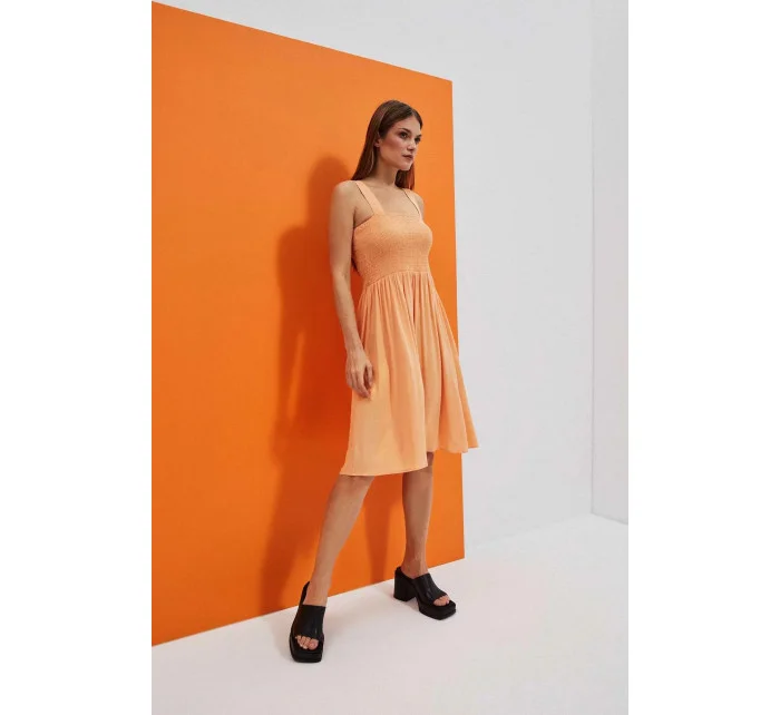 Dámske šaty SU-4038 peach - FPrice