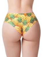 Dámske nohavice Slinky Fresh Summer 2 White with Yellow Pattern - Meméme