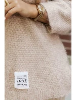 631-1 Štýlový mäkký pletený sveter - béžový 631-1 Štýlový mäkký pletený sveter - béžový