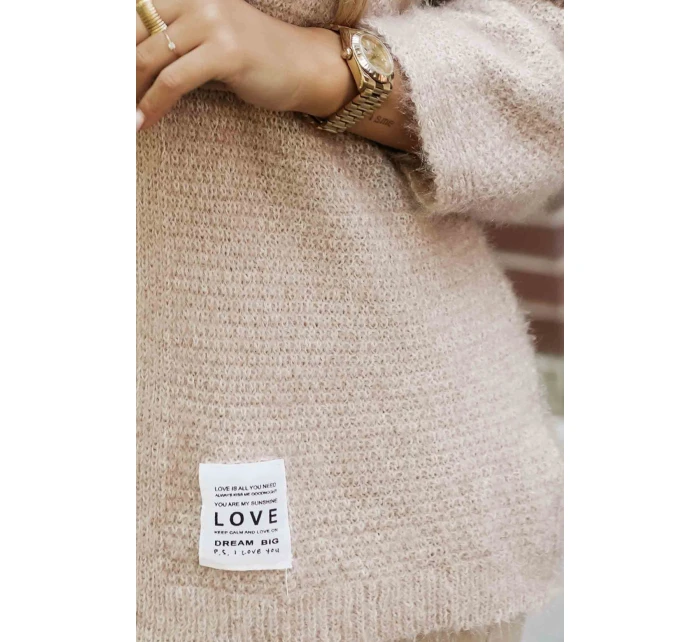 631-1 Štýlový mäkký pletený sveter - béžový 631-1 Štýlový mäkký pletený sveter - béžový