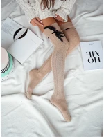 Ponožky Milena 0835-001 Čipkovaná stuha 37-41