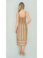 Hnedé bavlnené šaty (345ART)