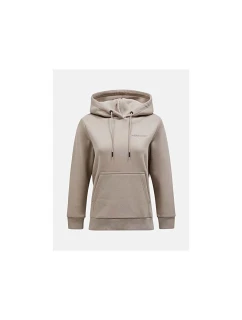 Bluza Peak Performance W Original Small Logo Hood beżowy