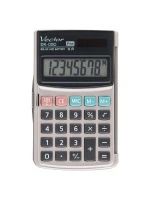Vrecková kalkulačka Vector DK-050, sivá