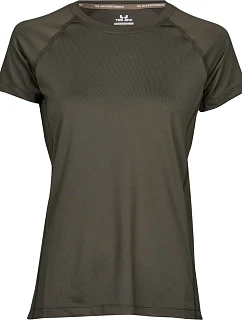 Tee Jays TJ 7021 Dámske športové tričko CoolDry 18.7021 tmavozelené