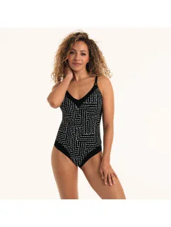 Štýl Mabela jednodielne plavky 7821 čierne - RosaFaia