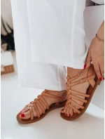 Dámské sandály béžové Dstreet model 21990006 - FashionStreet Dámské sandály béžové Dstreet model 21990006 - FashionStreet