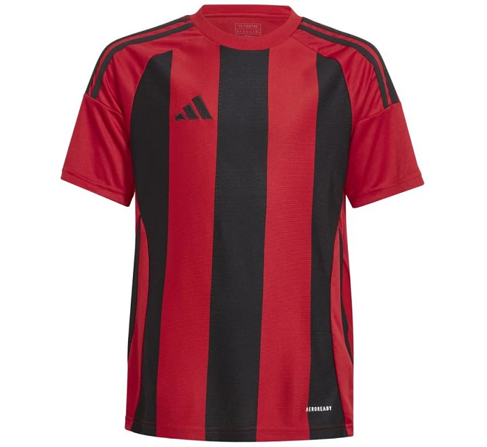 Adidas Striped 24 Detské tričko červeno-čierne IW2131