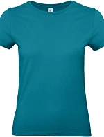 B&C #E190 /women Dámske tričko z hrubej bavlny 01.004T diva blue