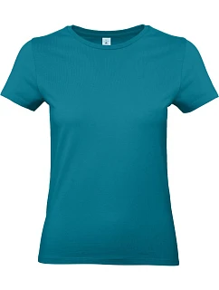 B&C #E190 /women Dámske tričko z hrubej bavlny 01.004T diva blue