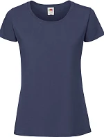 Fruit of the Loom Lady-Fit Iconic 195 T Dámske tričko z hustej bavlny 16.1424 tmavomodré