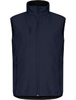 Classic Softshell Vest M Pánská 3vrstvá softshellová vesta model 22471267 dark navy - Clique