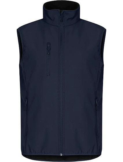 Clique Classic Softshell Vest M Pánska 3-vrstvová softshellová vesta 67.0911 tmavomodrá Clique Classic Softshell Vest M Pánska 3-vrstvová softshellová vesta 67.0911 tmavomodrá