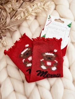 Dámské vánoční ponožky s červené model 21643851 - Aura.via
