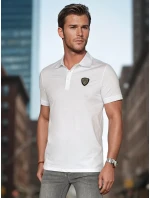 Pánská polokošile s nášivkou bílá Dstreet model 21988766 - FashionStreet