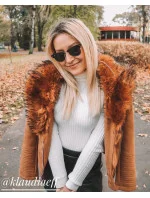 DAMSKA Z FUTERKIEM RÓŻ model 21241815 - Libland DAMSKA Z FUTERKIEM RÓŻ model 21241815 - Libland