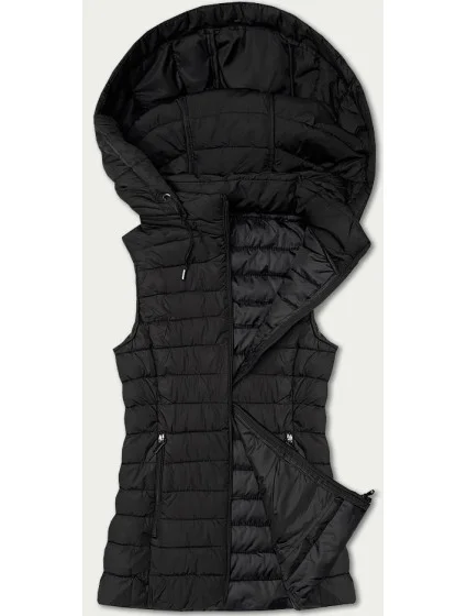 Dámska prešívaná mikina bez rukávov J style black (16M9152-392)