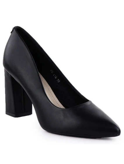 Sergio Leone čierne lodičky na podpätku PB216