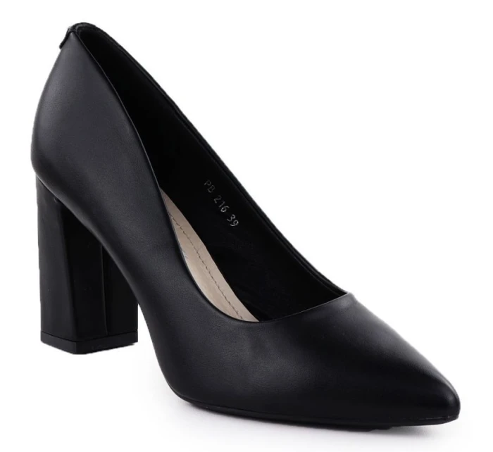 Sergio Leone čierne lodičky na podpätku PB216