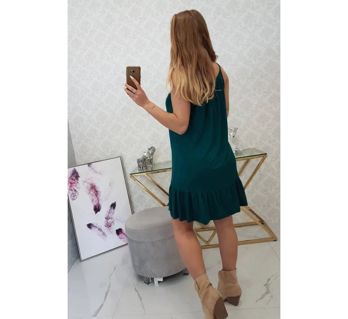 Šaty s model 21753090 páskem zelené - K-Fashion