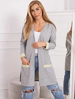 Dvojfarebná bunda s kapucňou žltá+sivá