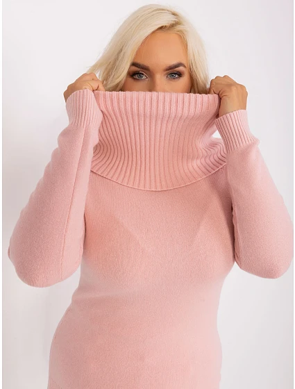 Sweter PM SW model 18949054 jasny różowy - FPrice Sweter PM SW model 18949054 jasny różowy - FPrice
