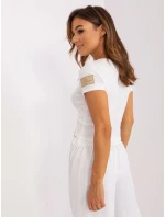 Bluzka TW BZ model 18728130 ecru - FPrice Bluzka TW BZ model 18728130 ecru - FPrice