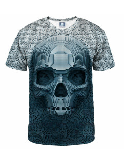 Aloha From Deer Pixel Skull T-Shirt TSH AFD343 Blue