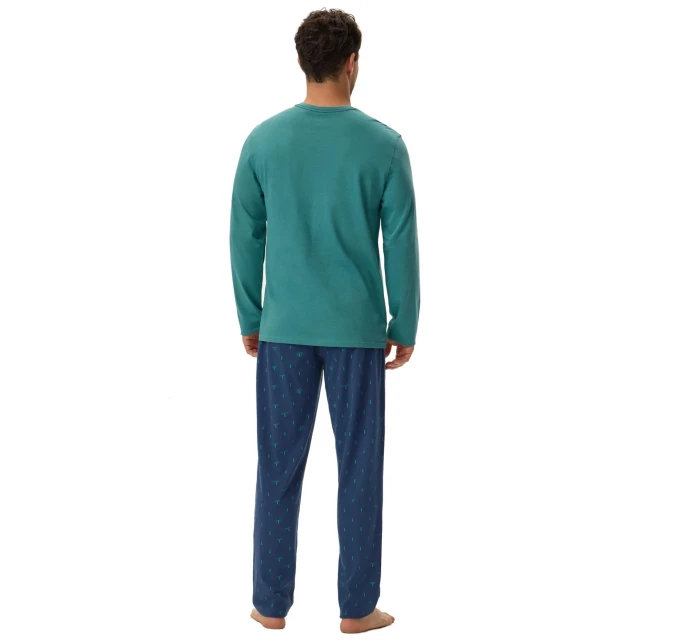 Pánske pyžamo 41906 Joger green - HENDERSON